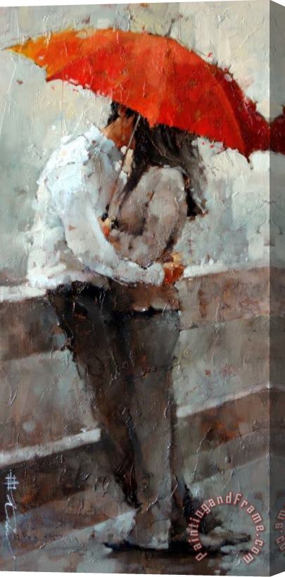 Andre Kohn The Kiss Series #17 Stretched Canvas Print / Canvas Art