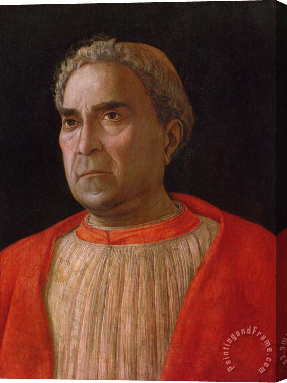 Andrea Mantegna Portrait of Cardinal Lodovico Trevisano Stretched Canvas Painting / Canvas Art