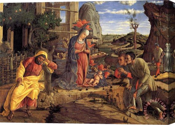 Andrea Mantegna The Adoration of The Shepherds Stretched Canvas Print / Canvas Art