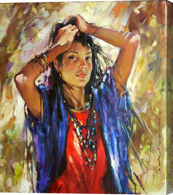 Andrew Atroshenko Gypsy Stretched Canvas Painting / Canvas Art