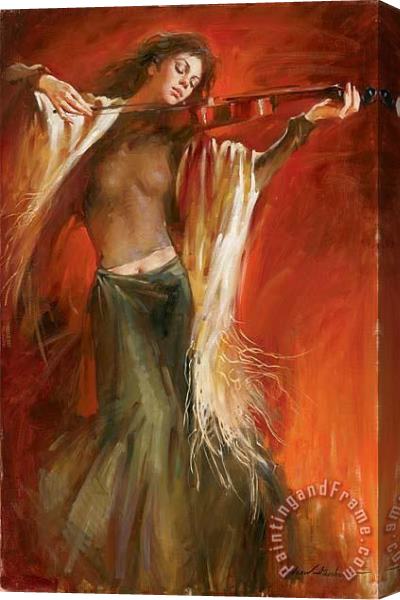 Andrew Atroshenko Lost in Music Stretched Canvas Painting / Canvas Art