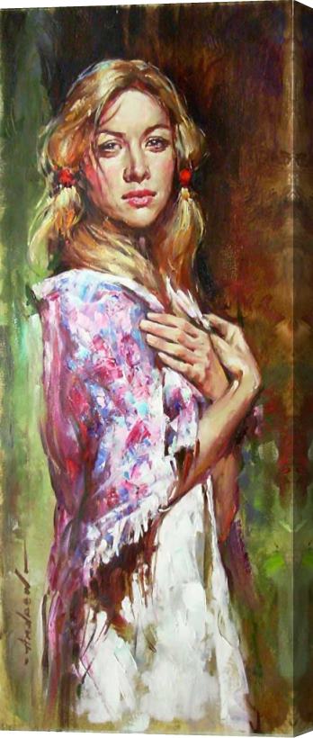 Andrew Atroshenko Russian Beauty Stretched Canvas Print / Canvas Art