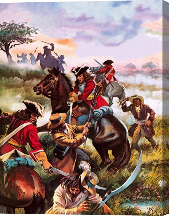 Andrew Howart Battle of Sedgemoor Stretched Canvas Print / Canvas Art