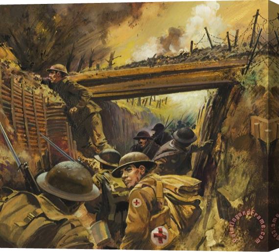 Andrew Howat The Trenches Stretched Canvas Print / Canvas Art