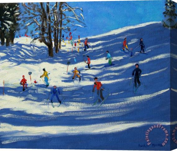 Andrew Macara Blue shadows Stretched Canvas Print / Canvas Art