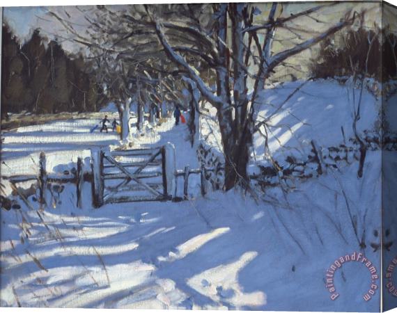 Andrew Macara Gate near Youlgreave Derbyshire Stretched Canvas Painting / Canvas Art
