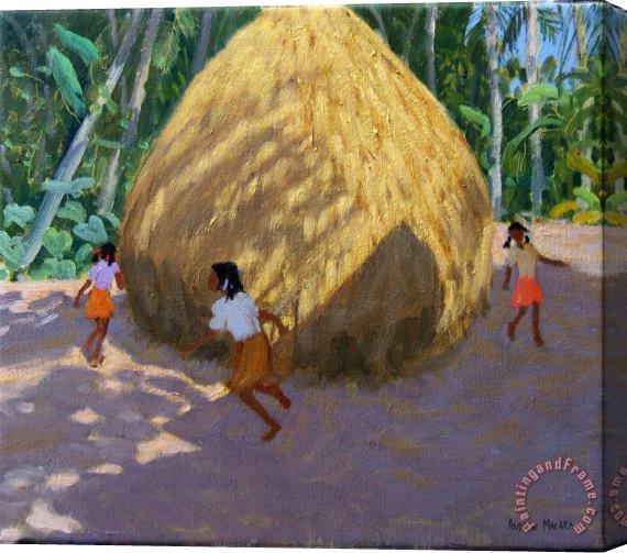 Andrew Macara Haystack Stretched Canvas Print / Canvas Art