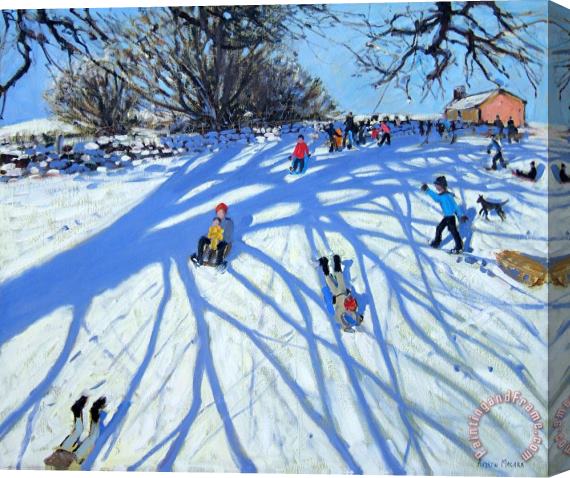 Andrew Macara The shadow Derbyshire Stretched Canvas Print / Canvas Art
