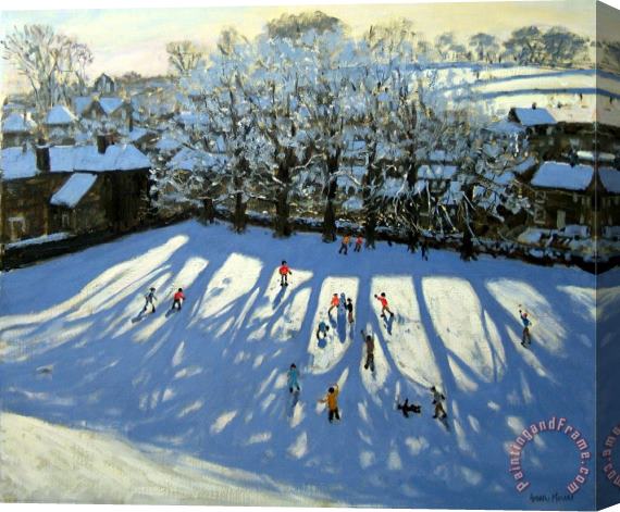 Andrew Macara Tideswell Derbyshire Stretched Canvas Painting / Canvas Art