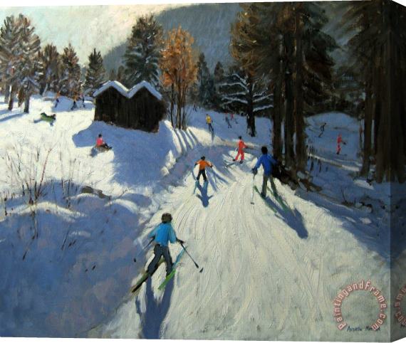 Andrew Macara Two mountain huts Stretched Canvas Painting / Canvas Art