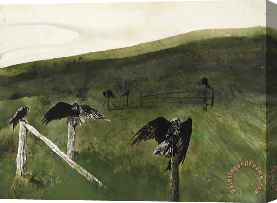 andrew wyeth After Lunch Stretched Canvas Painting / Canvas Art