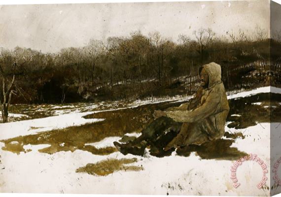andrew wyeth Army Surplus 1966 Stretched Canvas Print / Canvas Art