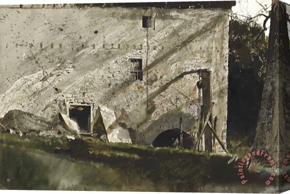 andrew wyeth Chain Hoist, 1965 Stretched Canvas Print / Canvas Art