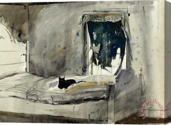andrew wyeth Christina's Bedroom 1947 Stretched Canvas Painting / Canvas Art