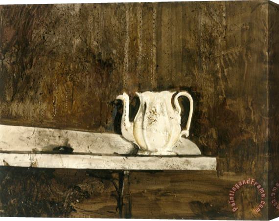 andrew wyeth Christina's Teapot 1968 Stretched Canvas Painting / Canvas Art