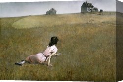 World S Largest Fully Steerable Radio Telescope And Barn Canvas Prints - Christina's World 1948 by andrew wyeth