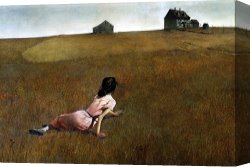 World S Largest Fully Steerable Radio Telescope And Barn Canvas Prints - Christina's World by andrew wyeth