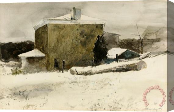 andrew wyeth Firewood (study for Groundhog Day) 1959 Stretched Canvas Print / Canvas Art