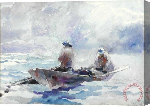 andrew wyeth Fishermen in Dory Stretched Canvas Painting / Canvas Art