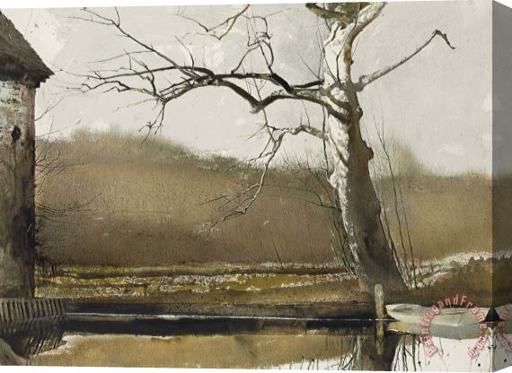 andrew wyeth Flat Boat, 1988 Stretched Canvas Print / Canvas Art