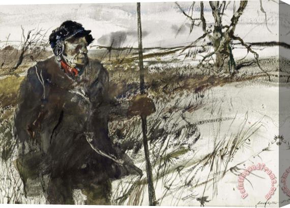andrew wyeth Game Warden, 1952 Stretched Canvas Print / Canvas Art