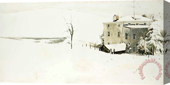 andrew wyeth Heavy Snow, 1967 Stretched Canvas Print / Canvas Art