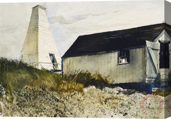 andrew wyeth Lifeboat House, 1954 Stretched Canvas Painting / Canvas Art