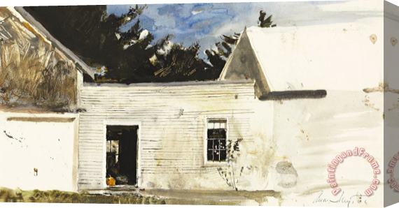 andrew wyeth Pumpkin in Doorway Stretched Canvas Painting / Canvas Art