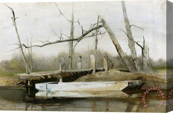 andrew wyeth Riverboat 1963 Stretched Canvas Painting / Canvas Art