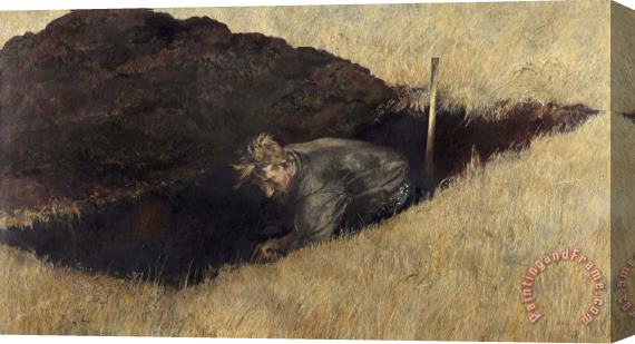 andrew wyeth The Sexton, 1950 Stretched Canvas Print / Canvas Art