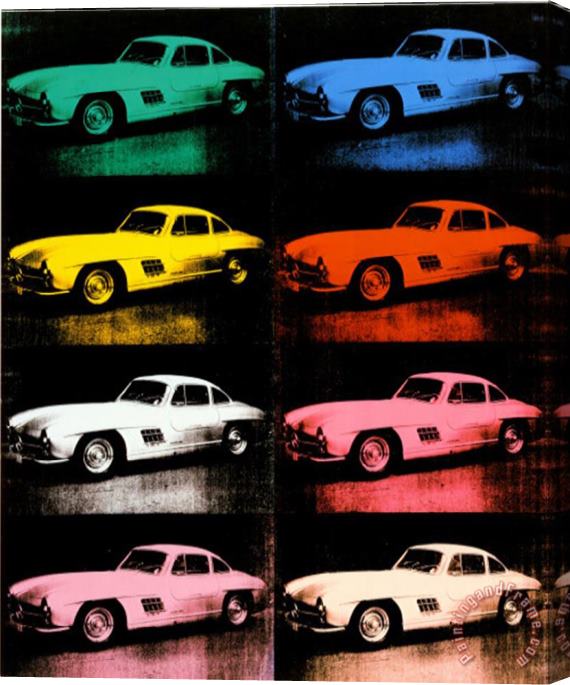 Andy Warhol 300 Sl Coupe 1954 Stretched Canvas Painting / Canvas Art