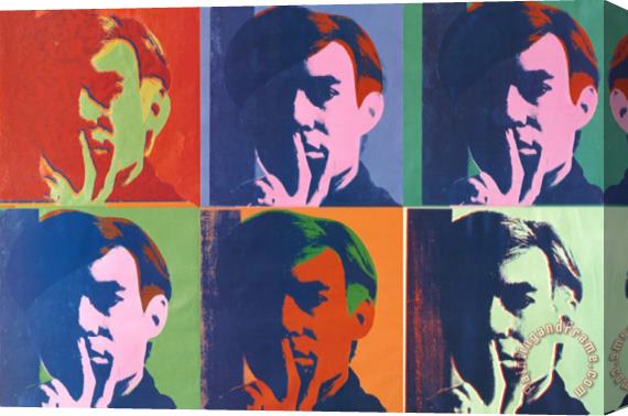 Andy Warhol A Set of Six Self Portraits 1967 Stretched Canvas Print / Canvas Art