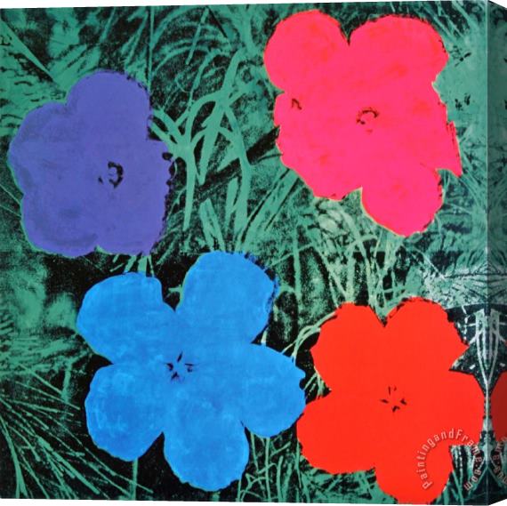 Andy Warhol Flowers II Stretched Canvas Print / Canvas Art