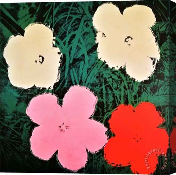 Andy Warhol Flowers III Stretched Canvas Print / Canvas Art