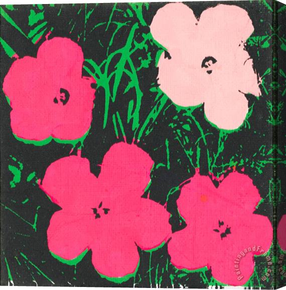Andy Warhol Flowers Stretched Canvas Painting / Canvas Art