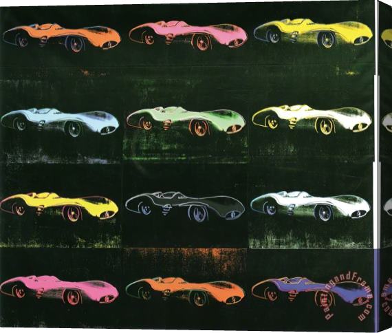 Andy Warhol Formula 1 Car W196 R 1954 Stretched Canvas Painting / Canvas Art