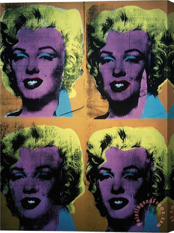 Andy Warhol Four Marilyns C 1962 Stretched Canvas Painting / Canvas Art