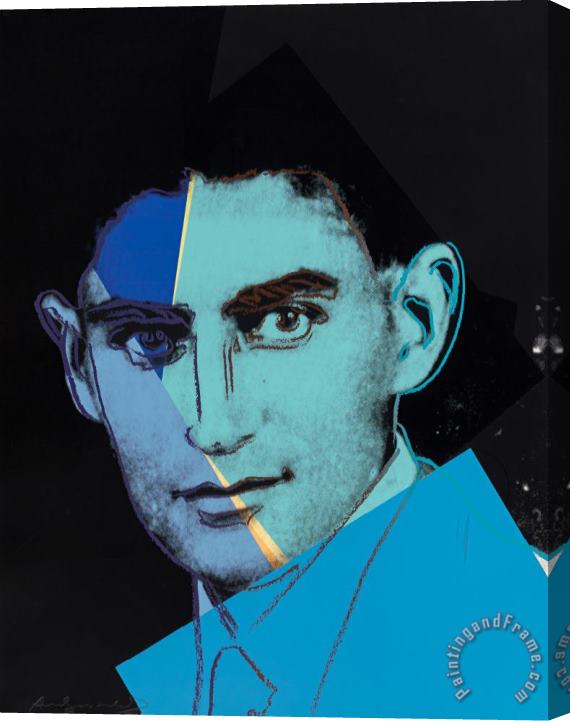 Andy Warhol Franz Kafka, From Ten Portraits of Jews of The Twentieth Century, 1980 Stretched Canvas Print / Canvas Art