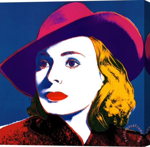 Andy Warhol Ingrid with Hat Stretched Canvas Painting / Canvas Art