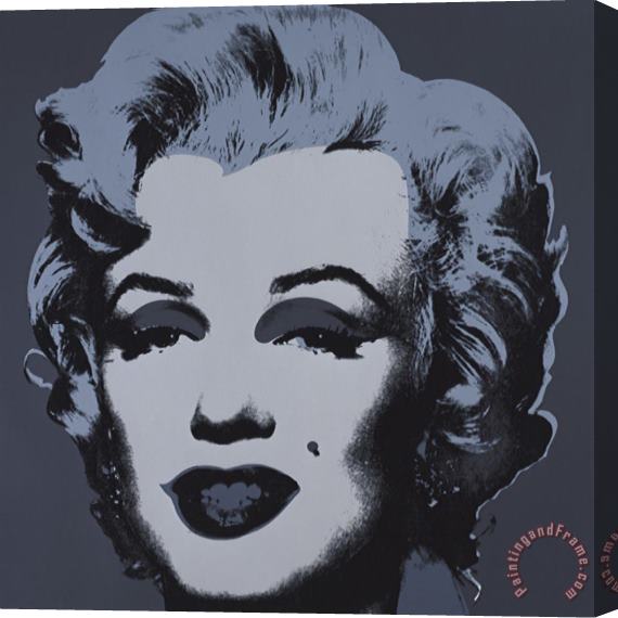 Andy Warhol Marilyn Monroe 1967 Black Stretched Canvas Print / Canvas Art