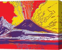 Sermon on The Mount Canvas Prints - Mount Vesuvius C 1985 by Andy Warhol