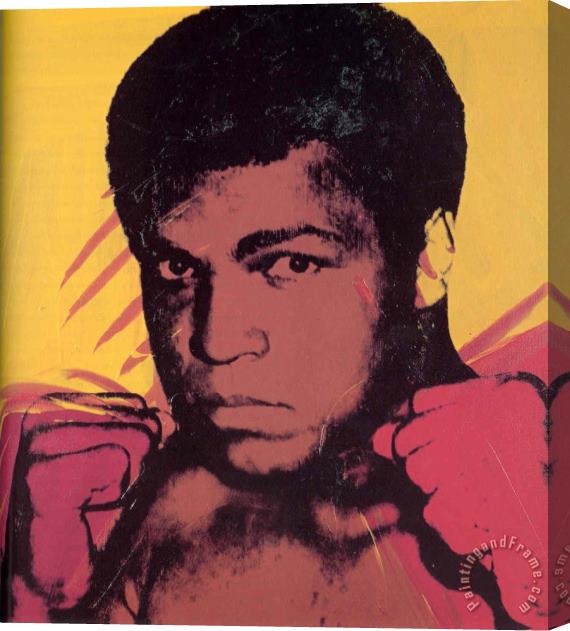 Andy Warhol Muhammad Ali II Stretched Canvas Painting / Canvas Art