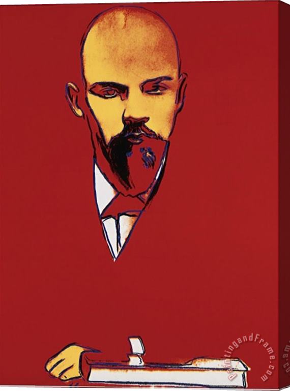 Andy Warhol Red Lenin C 1987 Stretched Canvas Painting / Canvas Art