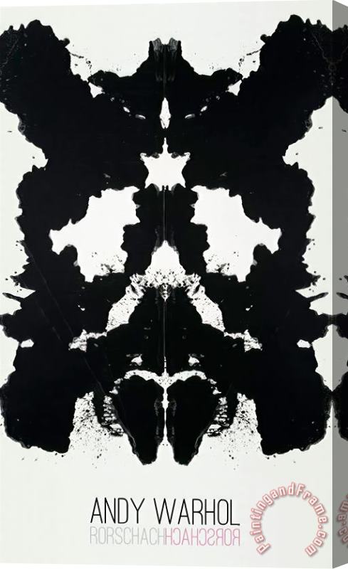 Andy Warhol Rorschach 1984 Stretched Canvas Print / Canvas Art