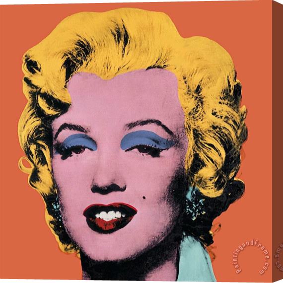 Andy Warhol Shot Orange Marilyn 1964 Stretched Canvas Print / Canvas Art