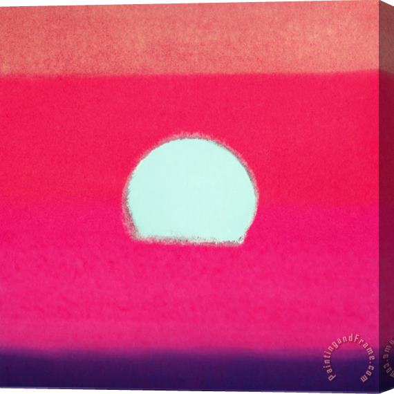 Andy Warhol Sunset C 1972 40 40 Fuchsia Stretched Canvas Painting / Canvas Art