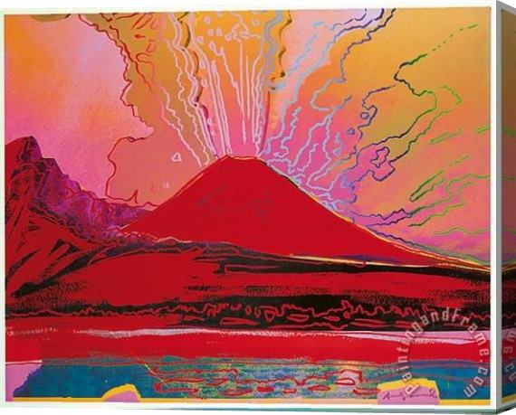 Andy Warhol Vesuvius 1985 Stretched Canvas Painting / Canvas Art