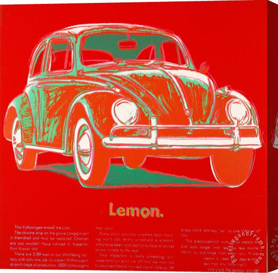 Andy Warhol Volkswagen Stretched Canvas Print / Canvas Art
