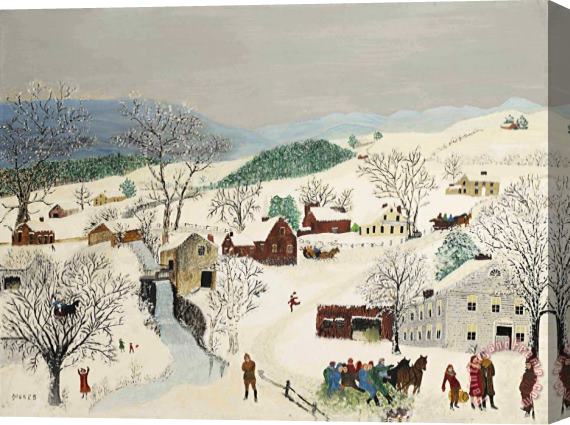 Anna Mary Robertson (grandma) Moses Come on 1952 Stretched Canvas Painting / Canvas Art