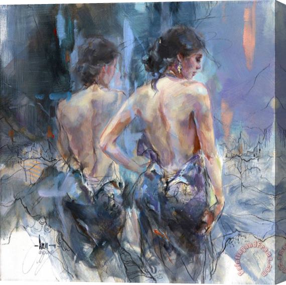 Anna Razumovskaya Purple Melody, 2019 Stretched Canvas Painting / Canvas Art